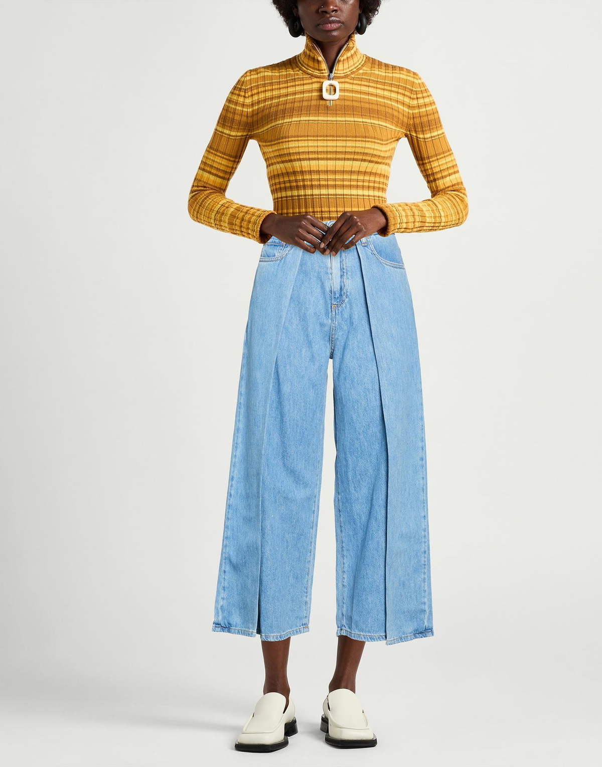 Manila Grace Womens Jeans in Blue