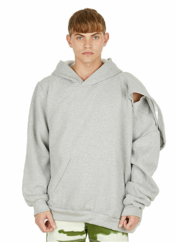 Photo: Double Head Hooded Sweatshirt in Grey