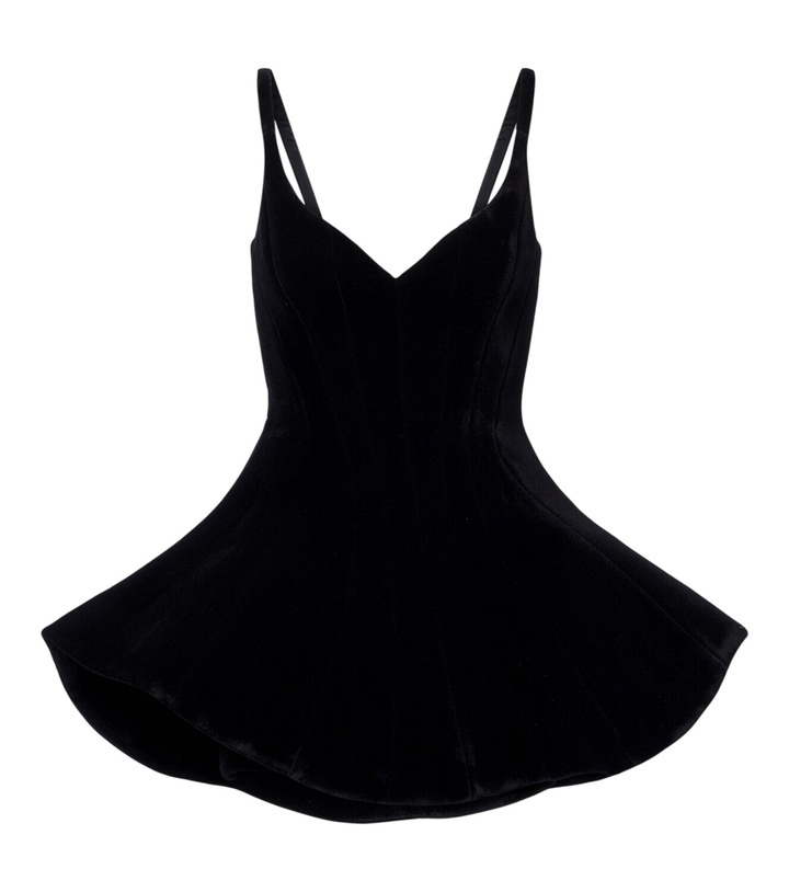 Photo: David Koma Velvet minidress