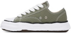 Maison MIHARA YASUHIRO Green Peterson23 OG Sole Canvas Low-Top Sneakers
