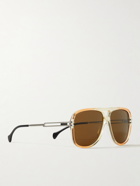 Gucci Eyewear - Aviator-Style Acetate and Silver-Tone Sunglasses