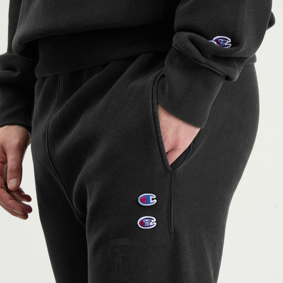 Champion Men's x Aries Sweat Pants in Black
