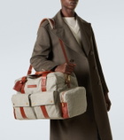 Brunello Cucinelli Leather-trimmed duffel bag