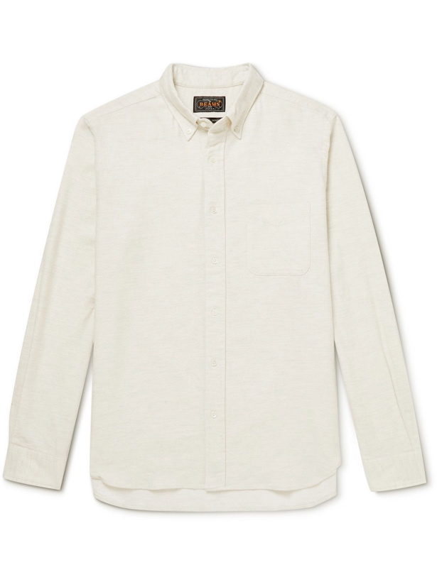 Photo: Beams Plus - Button-Down Collar Cotton-Twill Shirt - Neutrals