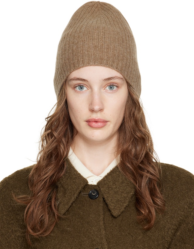 Photo: Arch The Brown Ribbed Beanie