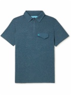 Klättermusen - Aurvandil Logo-Embroidered TENCEL Lyocell and Hemp-Blend Polo Shirt - Blue