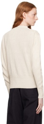 Margaret Howell Off-White Oversized Cardigan