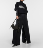 Balenciaga Le Cagole XS denim shoulder bag