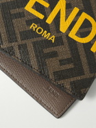 Fendi - Logo-Print Leather Billfold Wallet