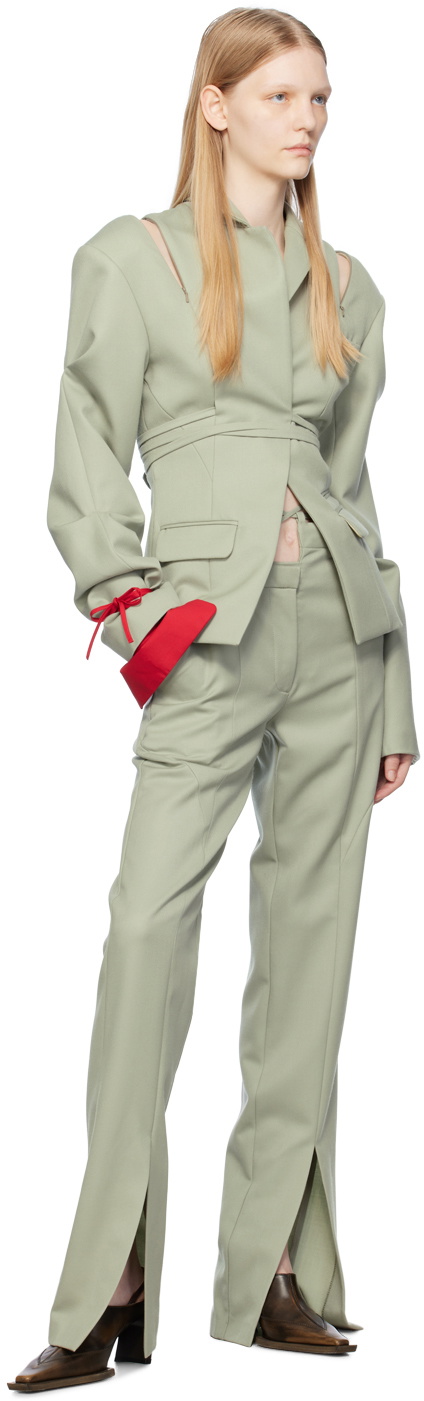 SRVC Green Slash Blazer