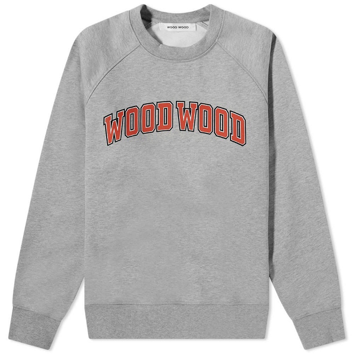 Photo: Wood Wood Hester Arch Logo Crew Sweat