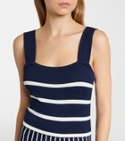 Velvet Aveline striped knitted maxi dress