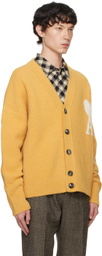AMI Paris Yellow Ami De Cœur Cardigan