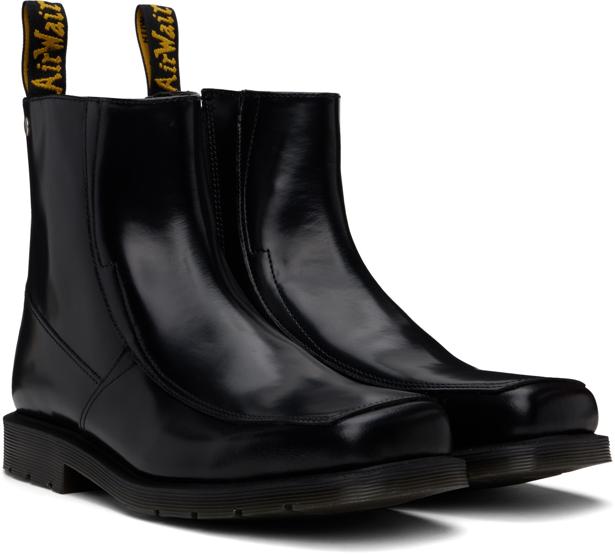 Dr.martens ドクターマーチン　DURROW ZIP BOOTS 42 Dr. Martens Black Durrow Zip Boots Dr. Martens