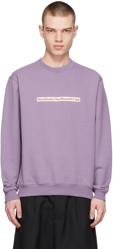 Photo: Stockholm (Surfboard) Club Purple Cotton Sweatshirt
