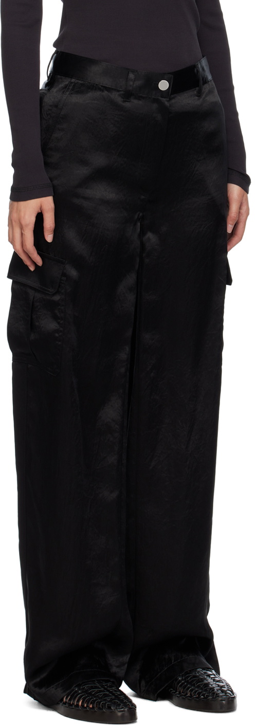 Theory Black Wide-Leg Trousers