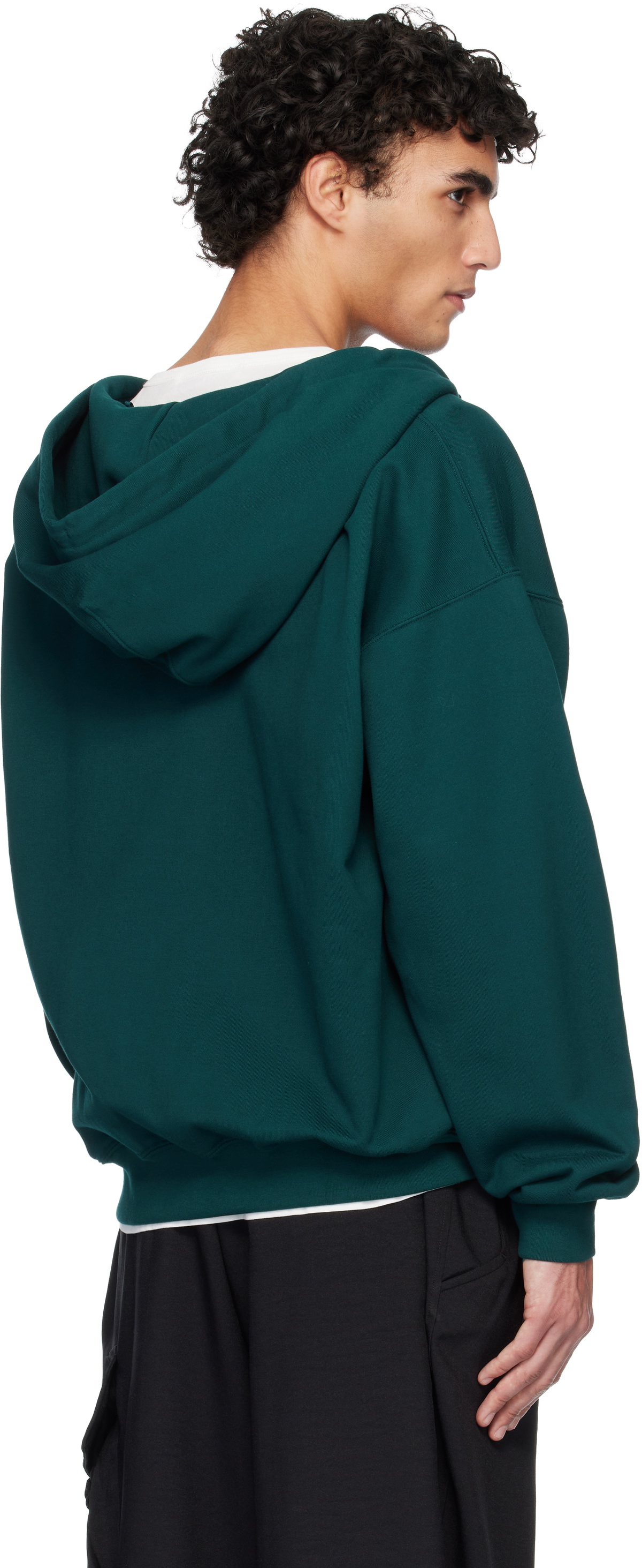 Y-3 Green FL Zip Hoodie