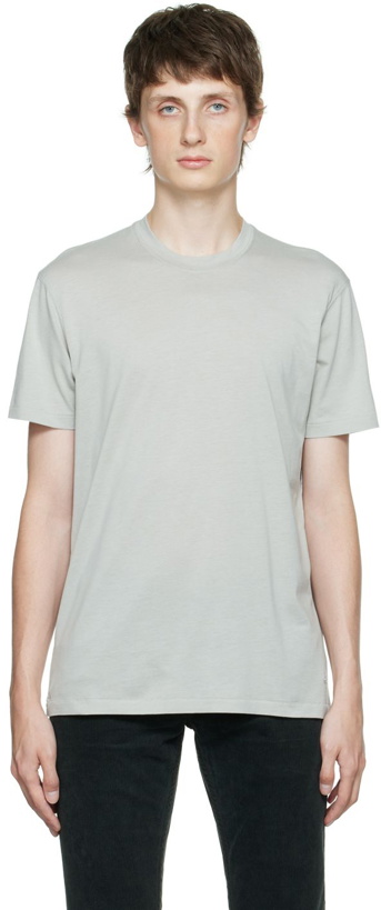 Photo: TOM FORD Gray Embroidered T-Shirt