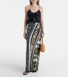Pucci Soleil satin maxi skirt