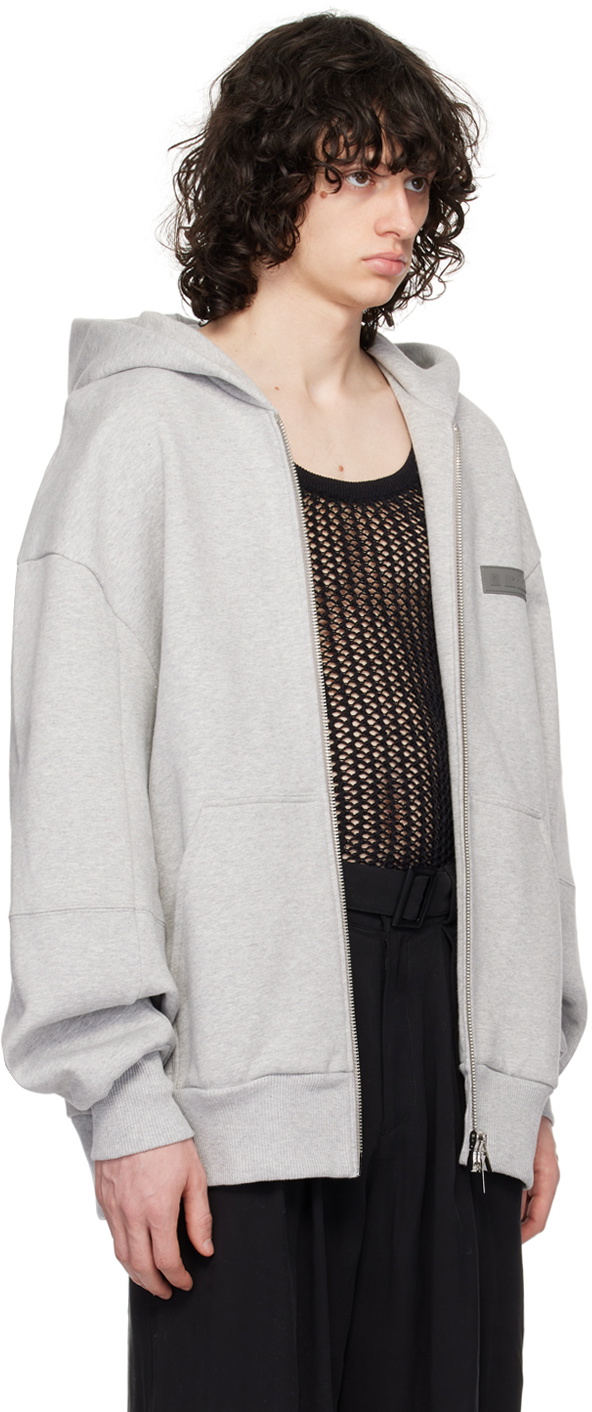 LGN Louis Gabriel Nouchi Gray Patch Hoodie