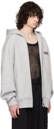 LGN Louis Gabriel Nouchi Gray Patch Hoodie
