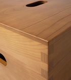 Cassina LC14 Cabanon chestnut stool by Le Corbusier