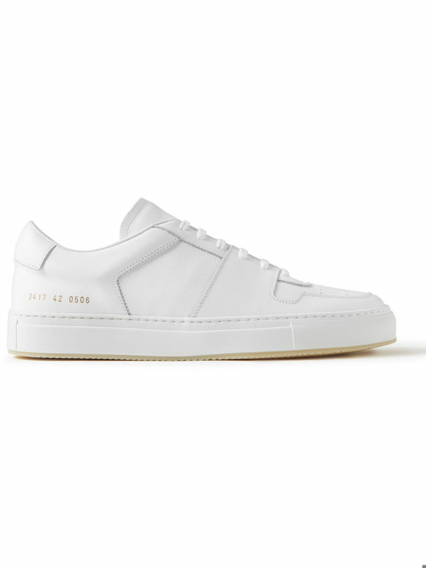 Photo: Common Projects - Decades Full-Grain Leather Sneakers - White