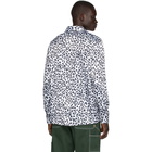 Noon Goons White and Black Charmeuse Leopard Shirt