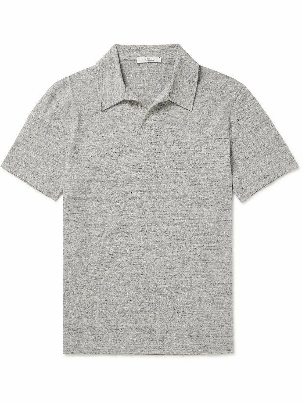 Photo: Mr P. - Cotton-Jersey Polo Shirt - Gray