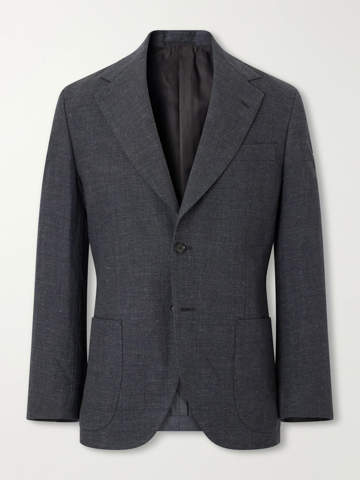 Kaptain Sunshine - Woven Wool, Linen and Hemp-Blend Suit Jacket - Gray