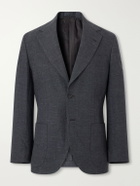 Kaptain Sunshine - Woven Wool, Linen and Hemp-Blend Suit Jacket - Gray