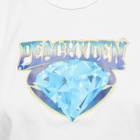 Peachy Den Women's Logo Baby T-Shirt in White