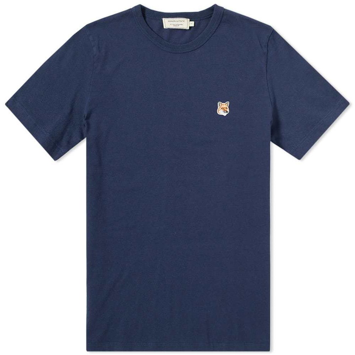 Photo: Maison Kitsun&eacute; Fox Head Patch Tee Blue