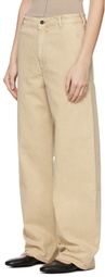 Kallmeyer Beige Column Leg Jeans