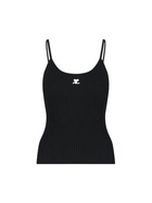 Courrèges Logo Ribbed Top