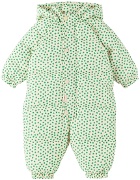 TINYCOTTONS Baby Off-White Flowers Snowsuit
