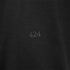 424 Men's Skull T-Shirt in Black/Black