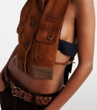 Miu Miu Suede vest