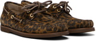 Gianvito Rossi Brown Vandée Boat Shoes