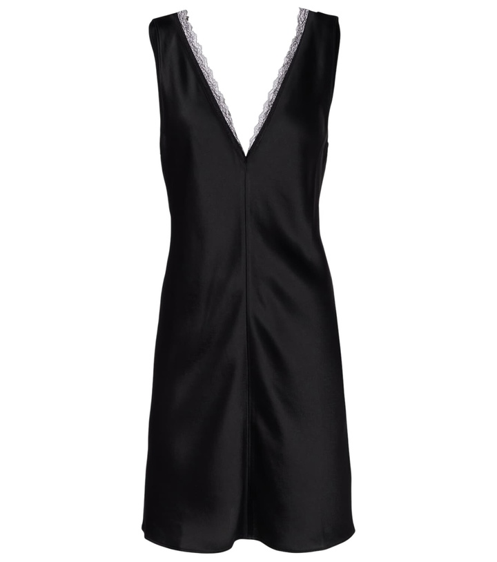 Photo: Leset Barb lace-trimmed satin minidress