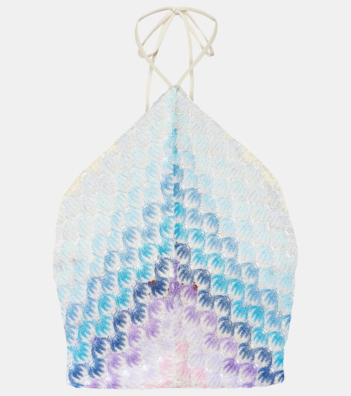 Missoni Mare Halterneck crochet crop top