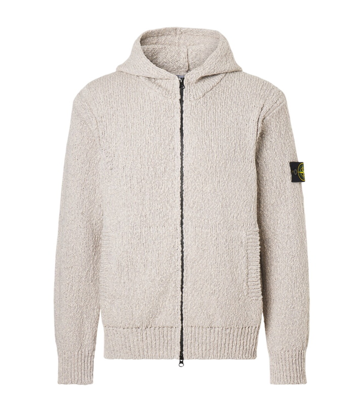Photo: Stone Island Compass cotton zip-up hoodie