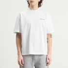 ANNIE HOOD Men's Mini Logo T-Shirt in White