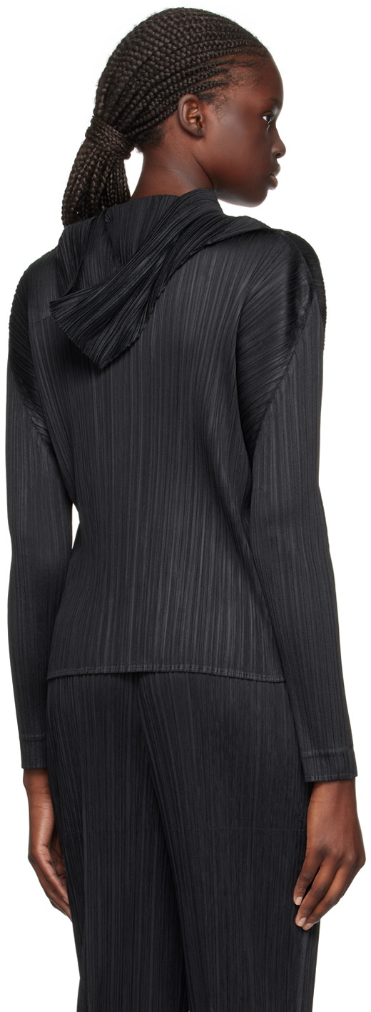 Pleats Please Issey Miyake Black Monthly Colors September Hooded  