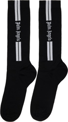 Palm Angels Black Classic Logo Track Socks