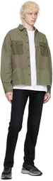 John Elliott Khaki Military Hemi Shirt