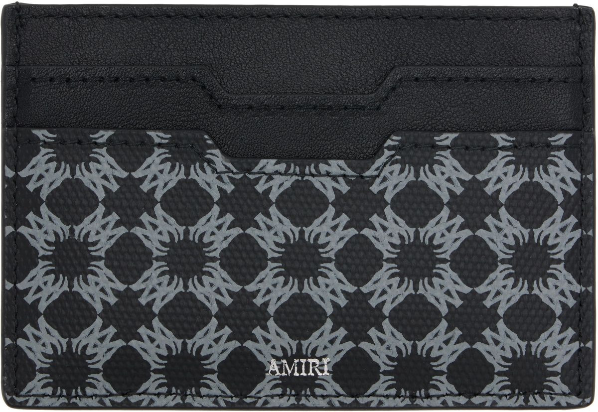 AMIRI Black MA Quad Card Holder
