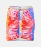 Reina Olga Geraldina tie-dye miniskirt