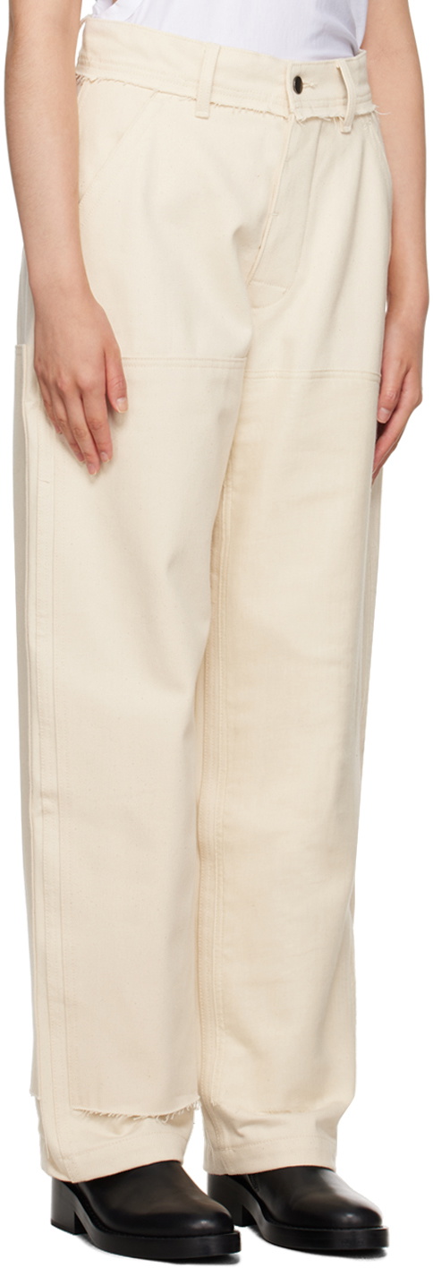 AIREI Beige Panel Trousers