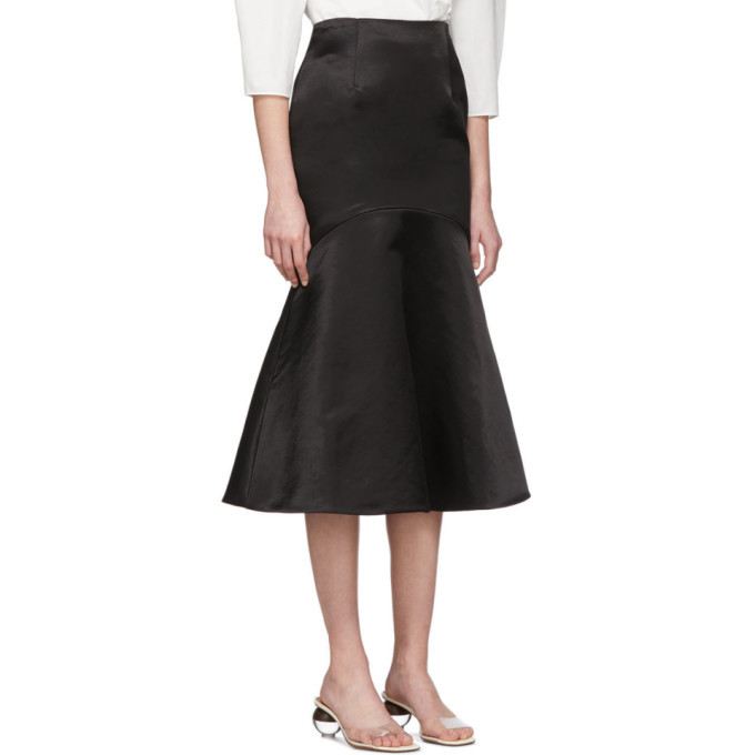Edit Black Flare Skirt